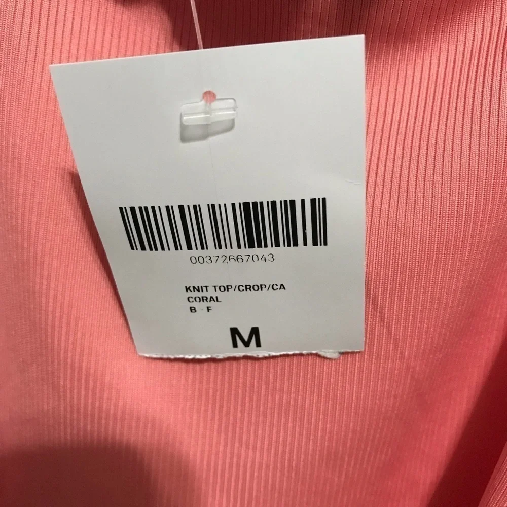 NWT Love J Baby Pink Ruffled Crop Top - Picture 5 of 9